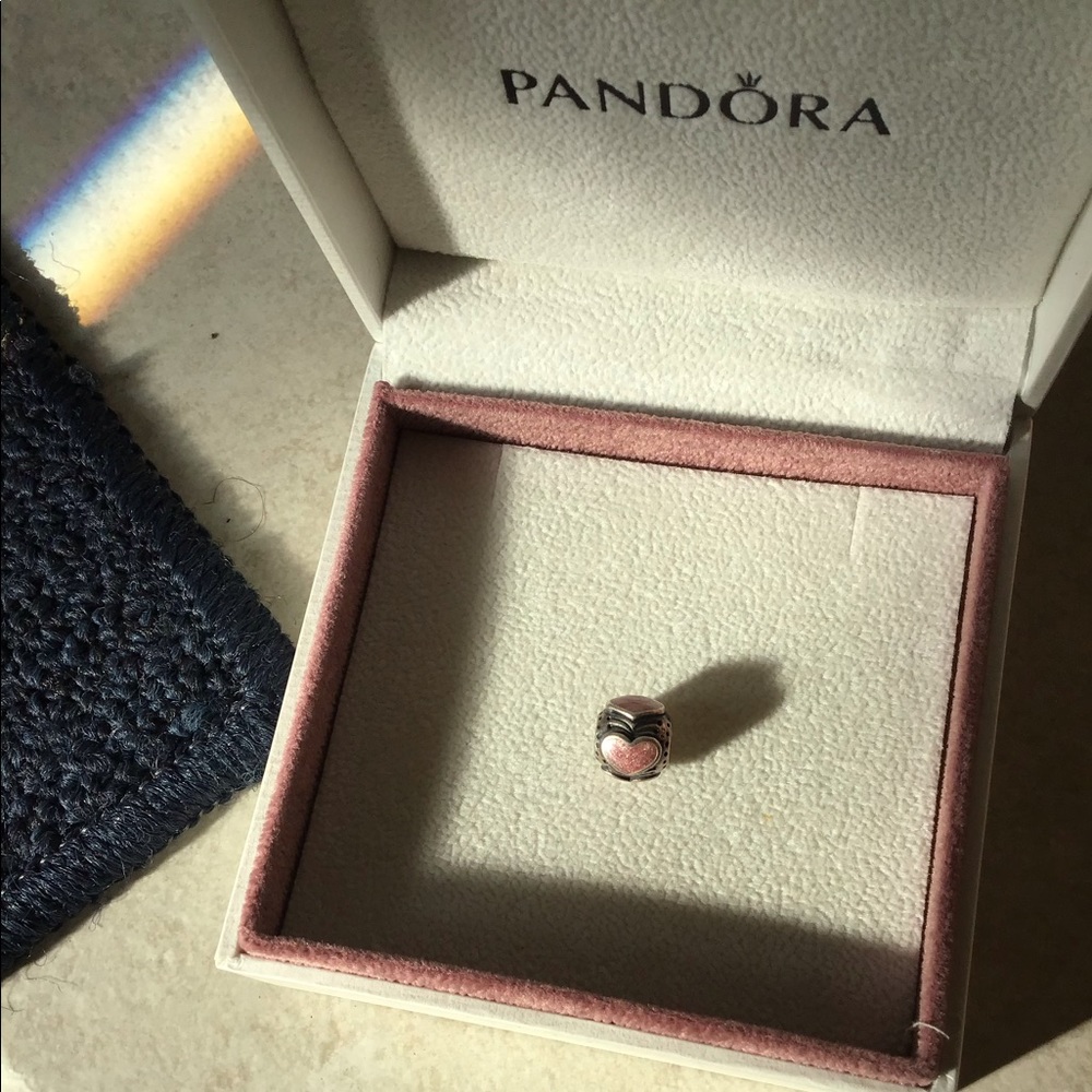 Pandora Rose Enamel Hearts Charm